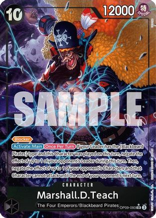 Marshall.D.Teach (093) (Alternate Art) (OP09-093) - [Emperors in the New World] Foil
