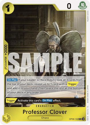 Professor Clover (OP09-102) - [Emperors in the New World] Foil