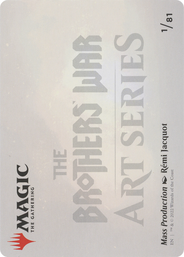 Mass Production // Mass Production  [The Brothers' War Art Series] (Borderless) Foil