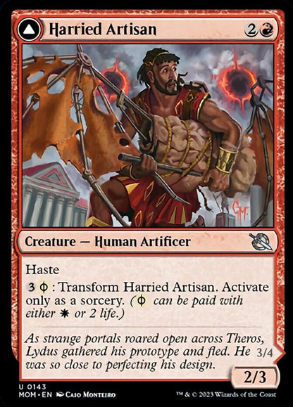 Harried Artisan // Phyrexian Skyflayer [March of the Machine] Foil