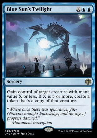 Blue Sun's Twilight (Promo Pack) [Phyrexia: All Will Be One Promos] Foil
