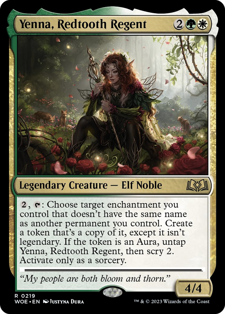 Yenna, Redtooth Regent [Wilds of Eldraine] Foil
