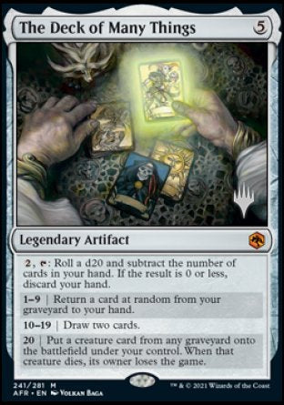 The Deck of Many Things (Promo Pack) [Dungeons & Dragons: Adventures in the Forgotten Realms Promos] Foil