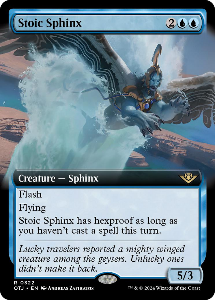 Stoic Sphinx (Extended Art) [Outlaws of Thunder Junction] Foil
