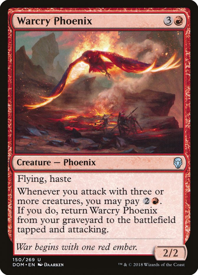 Warcry Phoenix [Dominaria] Foil