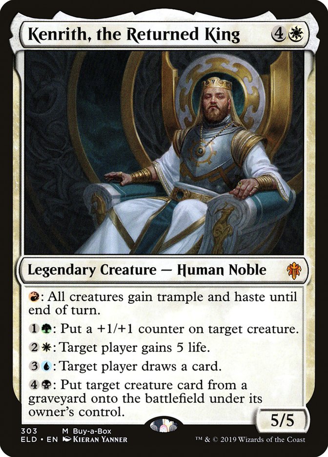 Kenrith, the Returned King (Buy-A-Box) [Throne of Eldraine Promos] Foil