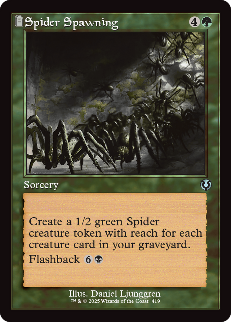 Spider Spawning (Retro Frame) [Innistrad Remastered] Foil