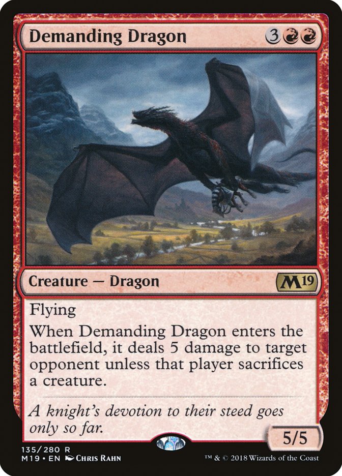 Demanding Dragon [Core Set 2019] Foil