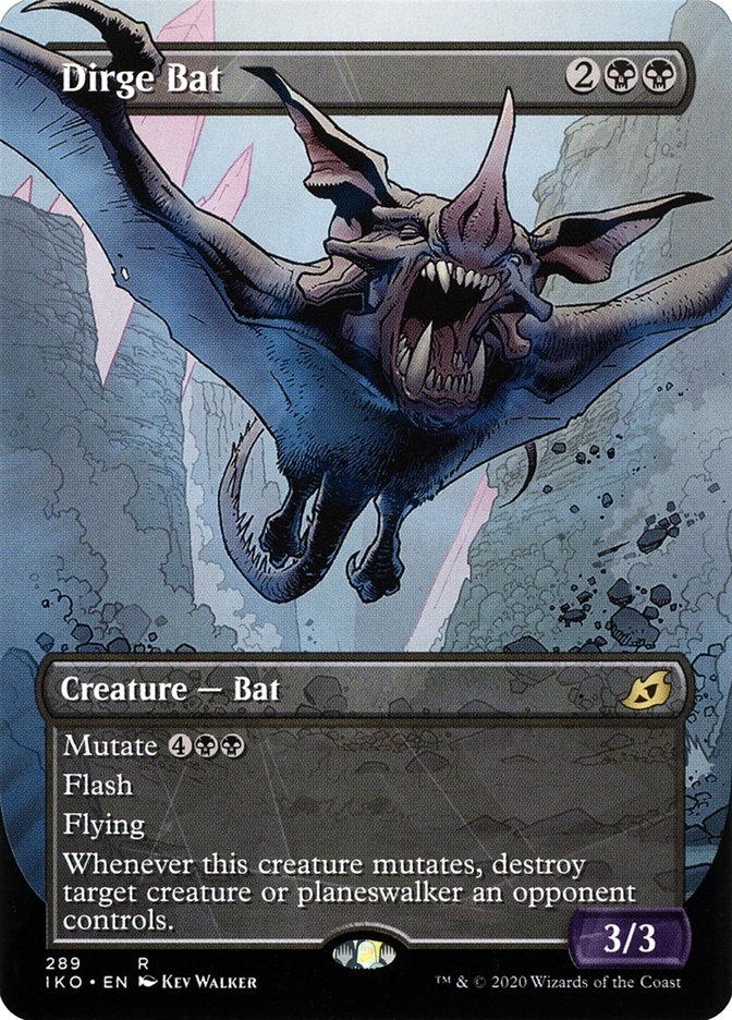 Dirge Bat (Showcase) [Ikoria: Lair of Behemoths] Foil