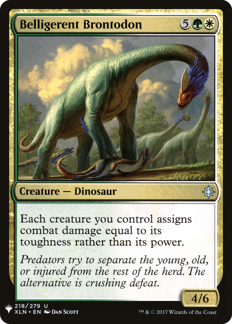 Belligerent Brontodon  [The List]