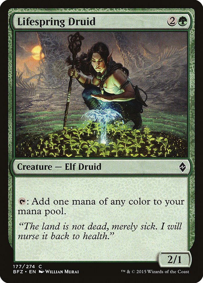 Lifespring Druid [Battle for Zendikar] Foil
