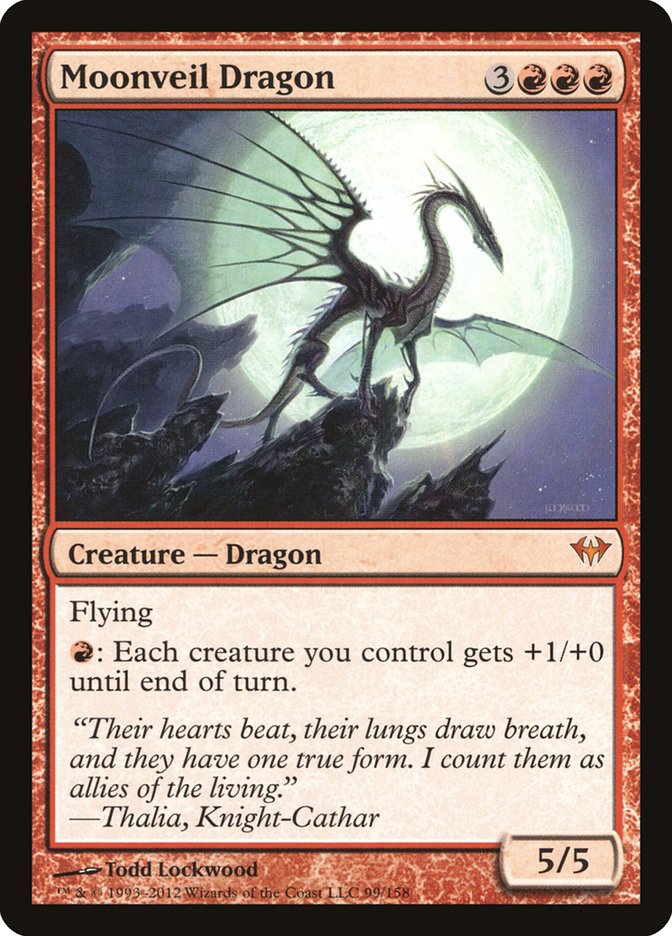 Moonveil Dragon [Dark Ascension] Foil