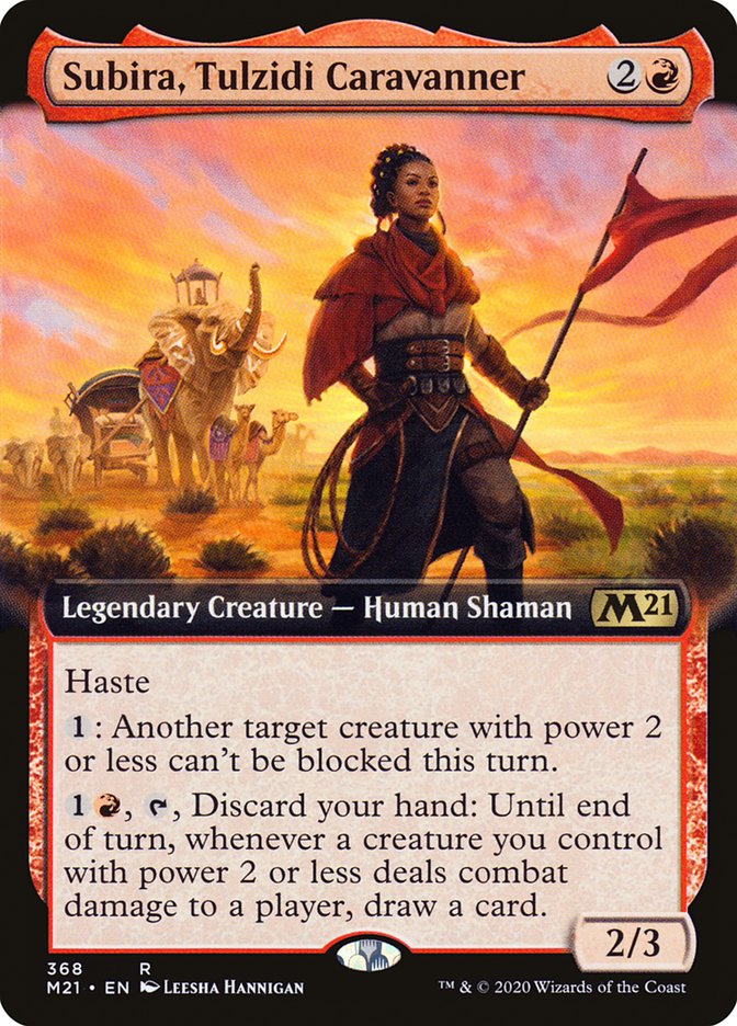 Subira, Tulzidi Caravanner (Extended Art) [Core Set 2021] Foil
