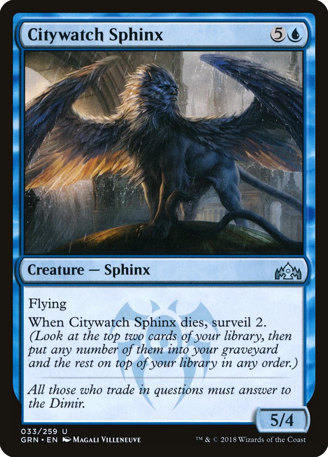 Citywatch Sphinx [Guilds of Ravnica] Foil