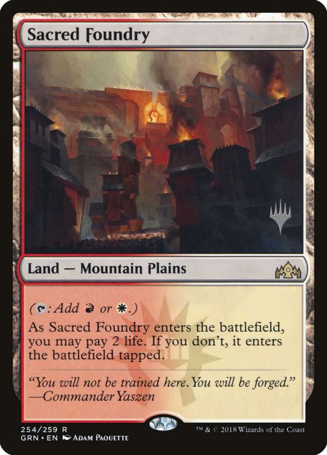 Sacred Foundry (Promo Pack) [Guilds of Ravnica Promos] Foil