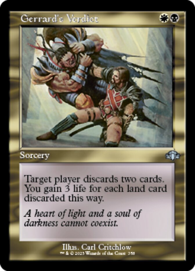 Gerrard's Verdict (Retro) [Dominaria Remastered] Foil