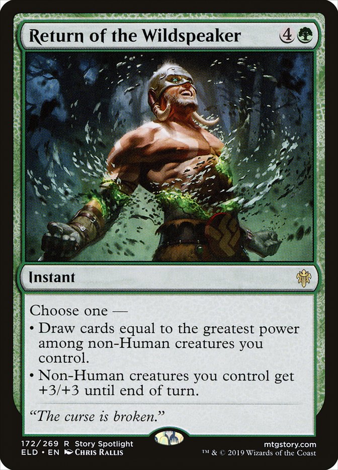 Return of the Wildspeaker [Throne of Eldraine] Foil