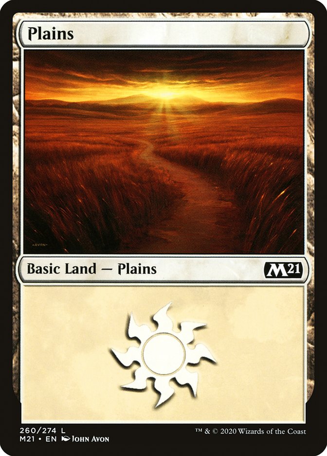 Plains (260) [Core Set 2021] Foil