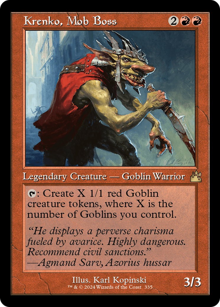 Krenko, Mob Boss (Retro) [Ravnica Remastered] Foil