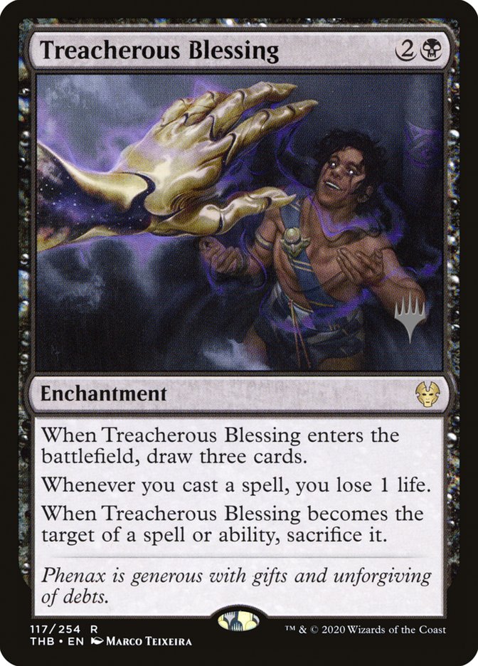 Treacherous Blessing (Promo Pack) [Theros Beyond Death Promos] Foil