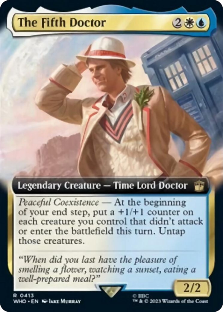 The Fifth Doctor (Extended Art) [Doctor Who] Foil