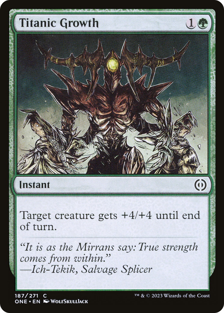 Titanic Growth [Phyrexia: All Will Be One] Foil