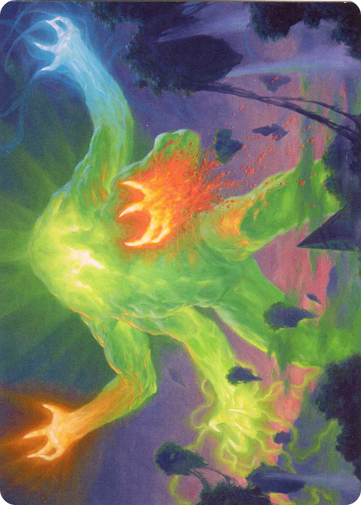 Omnath, Locus of Creation // Omnath, Locus of Creation  [Zendikar Rising Art Series] (Borderless) Foil