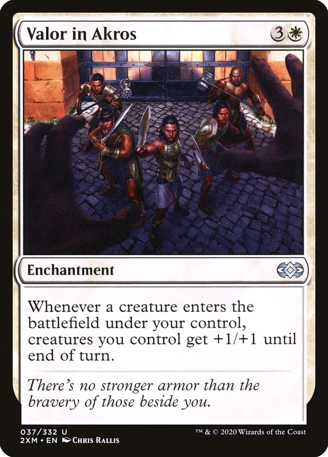 Valor in Akros [Double Masters] Foil