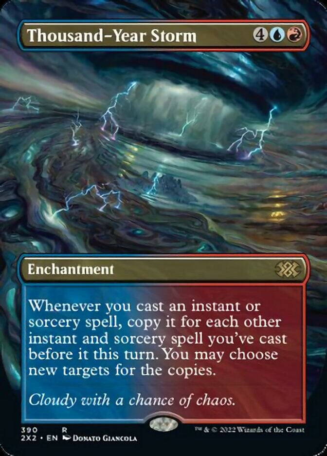 Thousand-Year Storm (Borderless Alternate Art) [Double Masters 2022] Foil