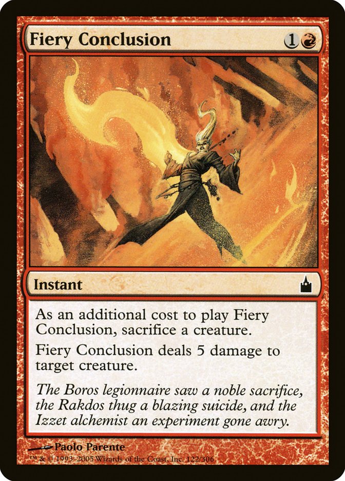 Fiery Conclusion [Ravnica: City of Guilds] Foil