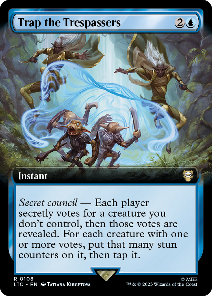 Trap the Trespassers (Extended Art) [The Lord of the Rings: Tales of Middle-Earth Commander] Foil