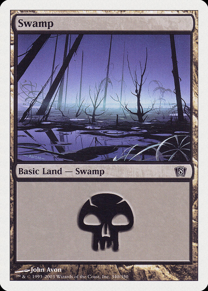 Swamp (340) [Eighth Edition] Foil