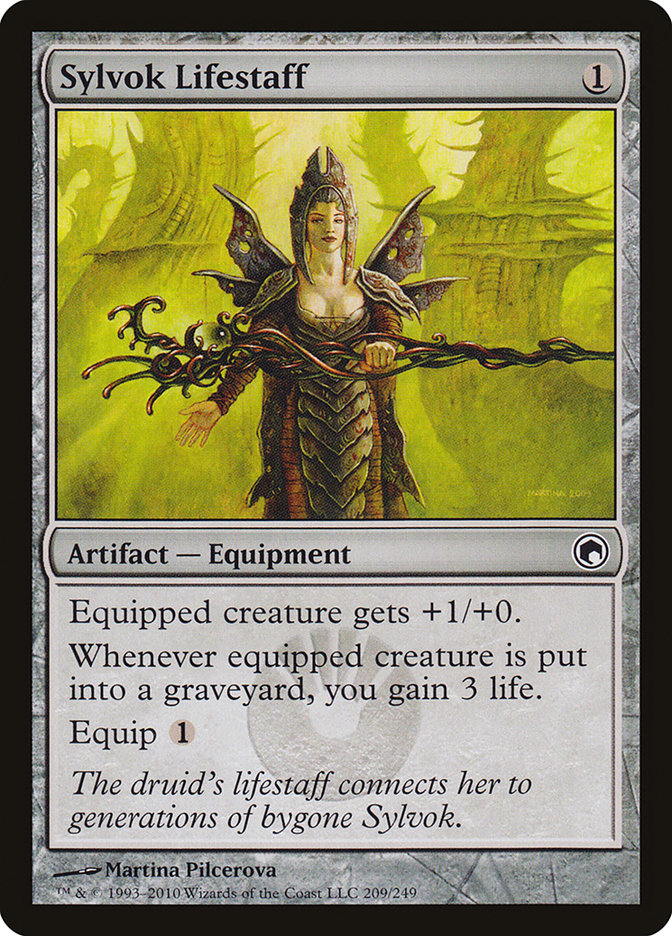 Sylvok Lifestaff [Scars of Mirrodin] Foil