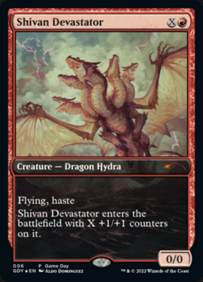 Shivan Devastator [Game Day 2022] Foil