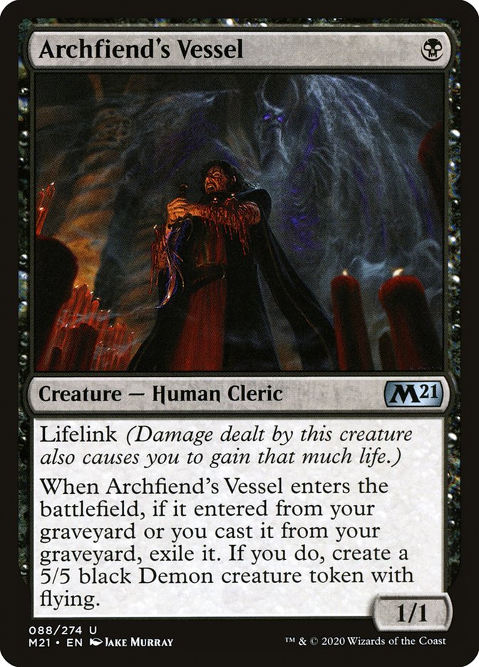 Archfiend's Vessel [Core Set 2021] Foil