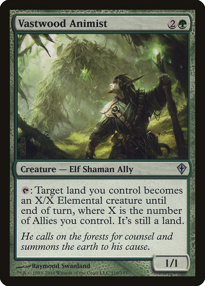 Vastwood Animist [Worldwake] Foil