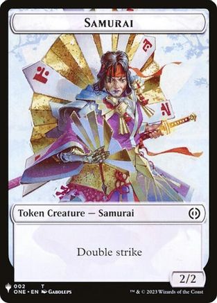 Samurai // Clue Double-Sided Token  [The List Reprints]