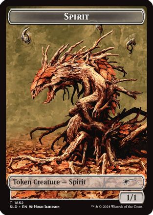 Spirit (SLD) // Clue (CMM) Double-Sided Token  [Secret Lair Drop Series]
