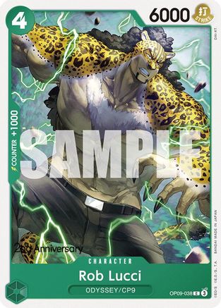 Rob Lucci (038) (OP09-038) - [Emperors in the New World: 2nd Anniversary Tournament Cards]