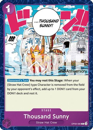 Thousand Sunny (OP09-080) - [Emperors in the New World: 2nd Anniversary Tournament Cards]