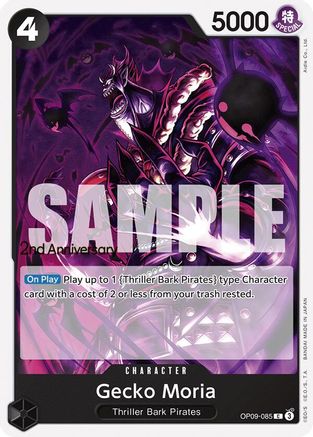 Gecko Moria (OP09-085) - [Emperors in the New World: 2nd Anniversary Tournament Cards]