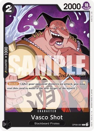 Vasco Shot (OP09-091) - [Emperors in the New World: 2nd Anniversary Tournament Cards]