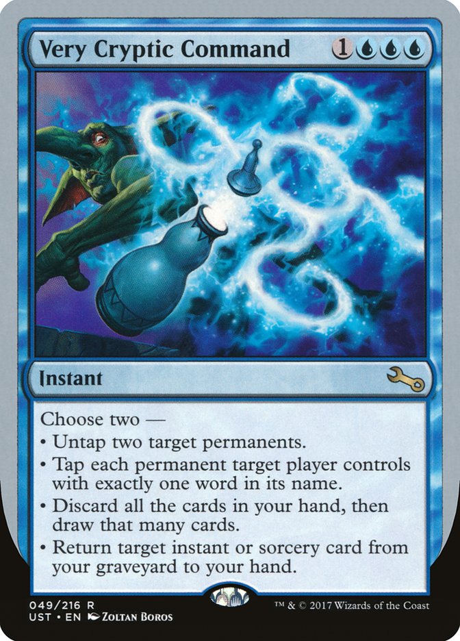 Very Cryptic Command (Untap) [Unstable] Foil