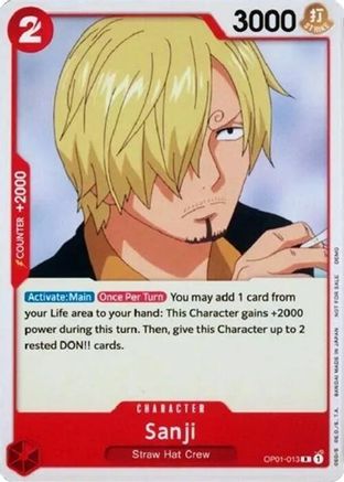 Sanji (OP01-013) - [One Piece Demo Deck Cards]
