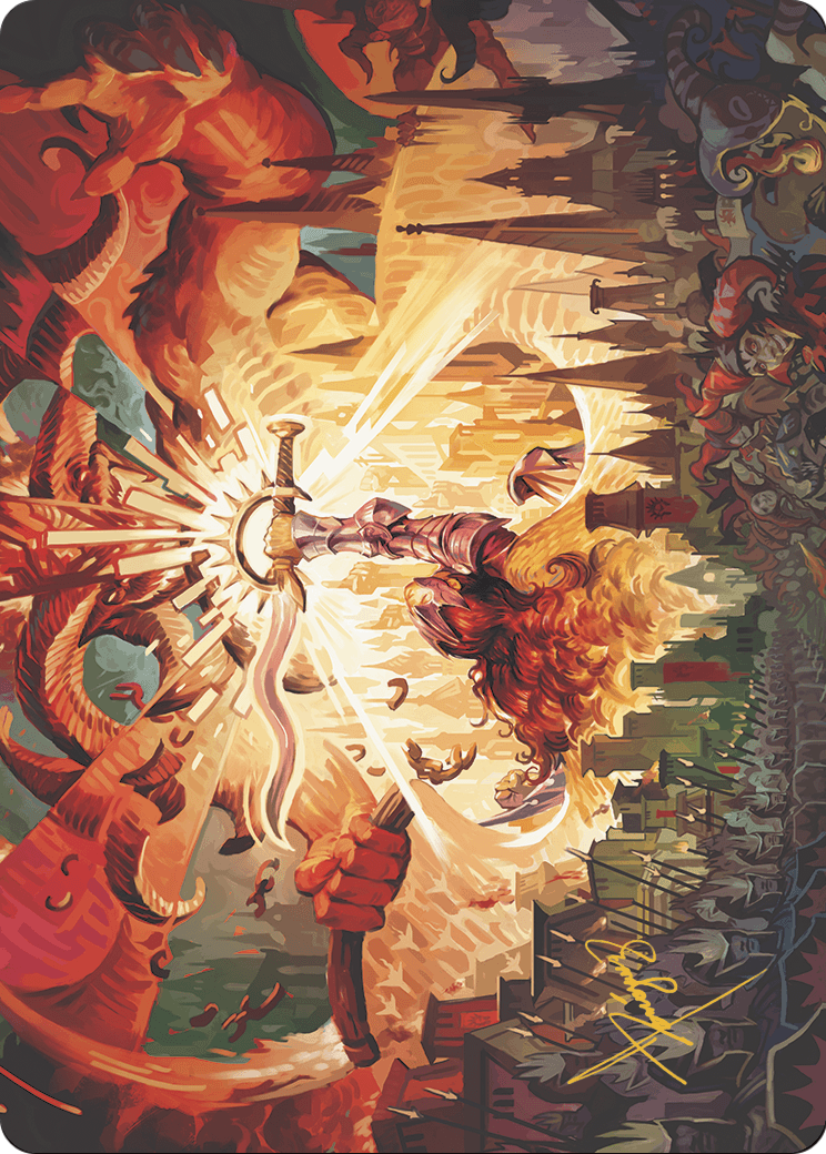Warleader's Call // Warleader's Call  [Murders at Karlov Manor Art Series] (Borderless) Foil