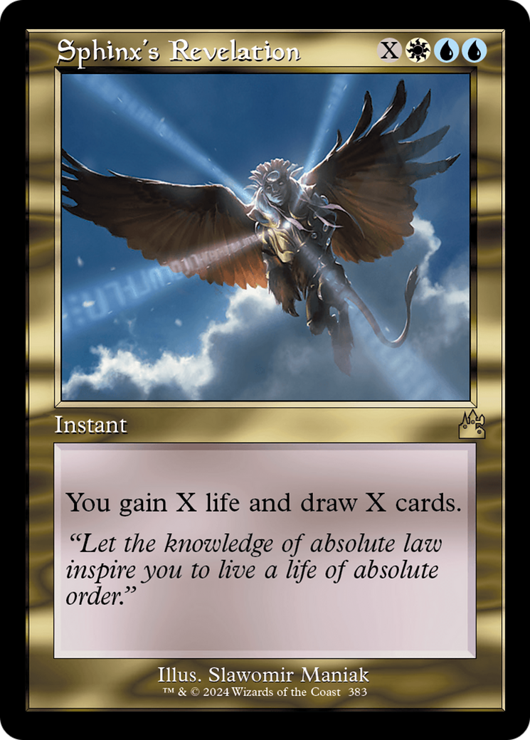 Sphinx's Revelation (Retro Frame) [Ravnica Remastered] Foil