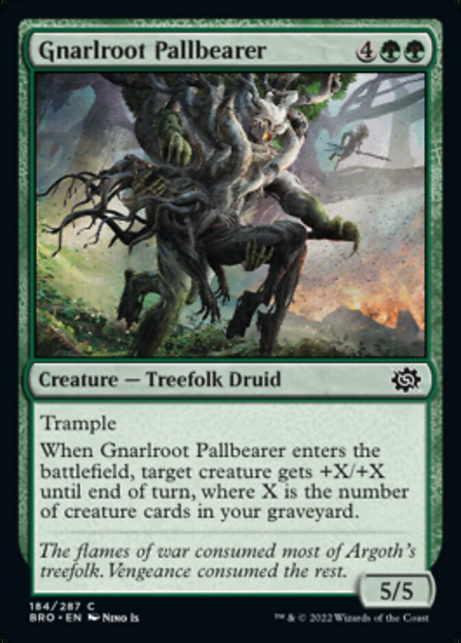 Gnarlroot Pallbearer [The Brothers' War] Foil