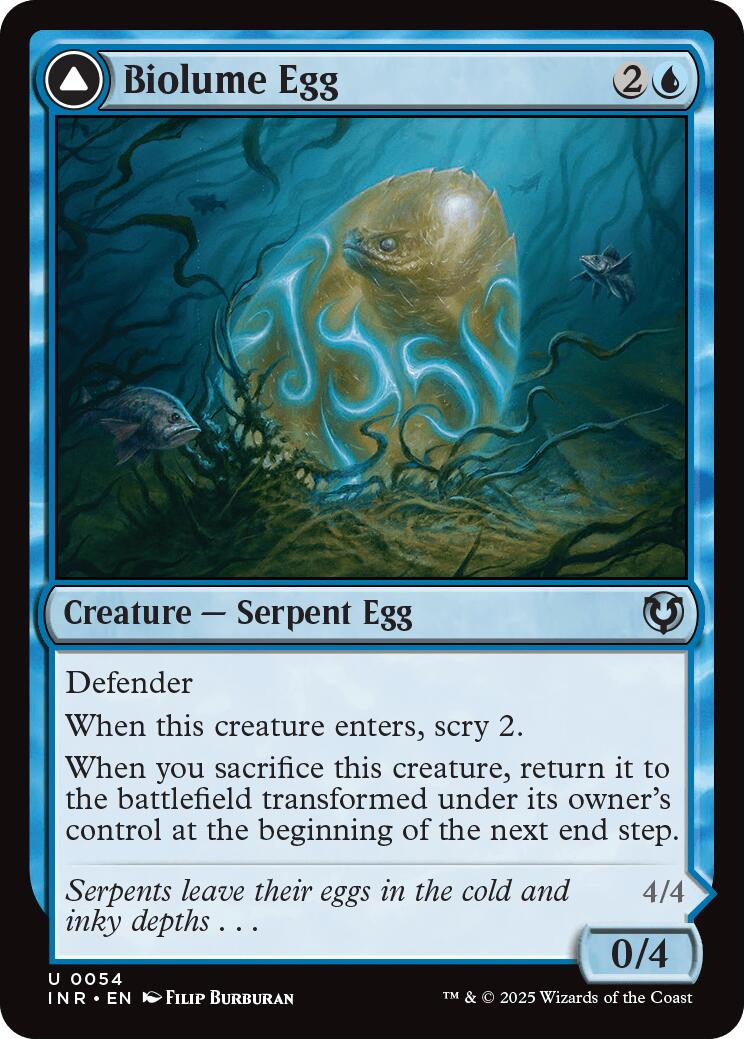 Biolume Egg // Biolume Serpent [Innistrad Remastered] Foil