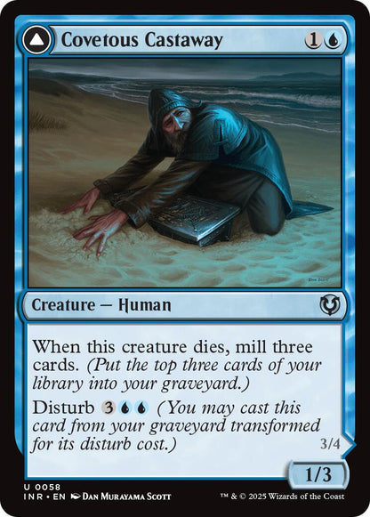 Covetous Castaway // Ghostly Castigator [Innistrad Remastered] Foil