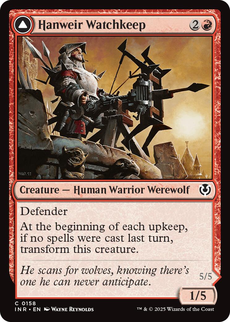 Hanweir Watchkeep // Bane of Hanweir [Innistrad Remastered] Foil